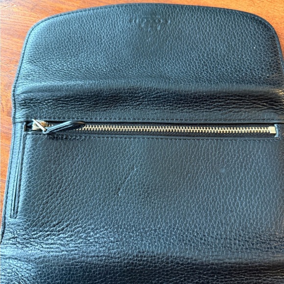 Coach Rehab Black Pebbled Leather Wallet - Picture 2 of 8